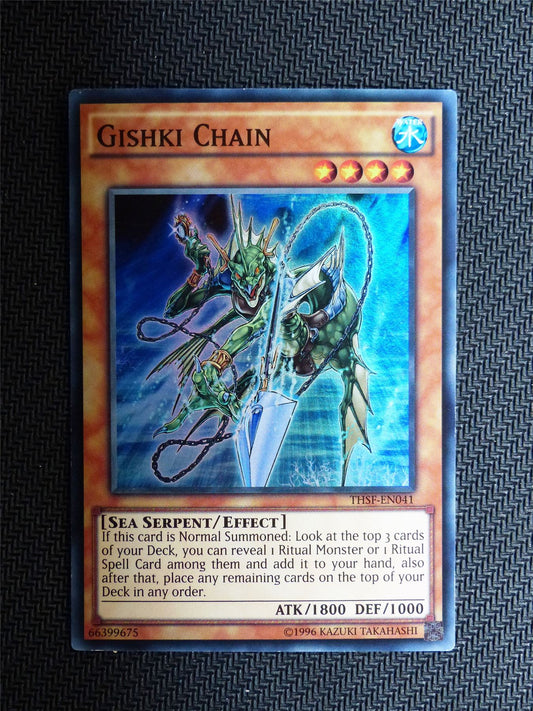 Gishki Chain  - THSF - Super Rare - Yugioh Card # 1E46