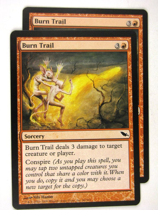 MTG Magic: the Gathering Cards: BURN TRAIL x2: SHM