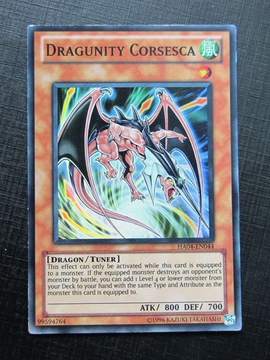 Yugioh Cards: DRAGUNITY CORSESCA HA04 SUPER RARE # 2A50