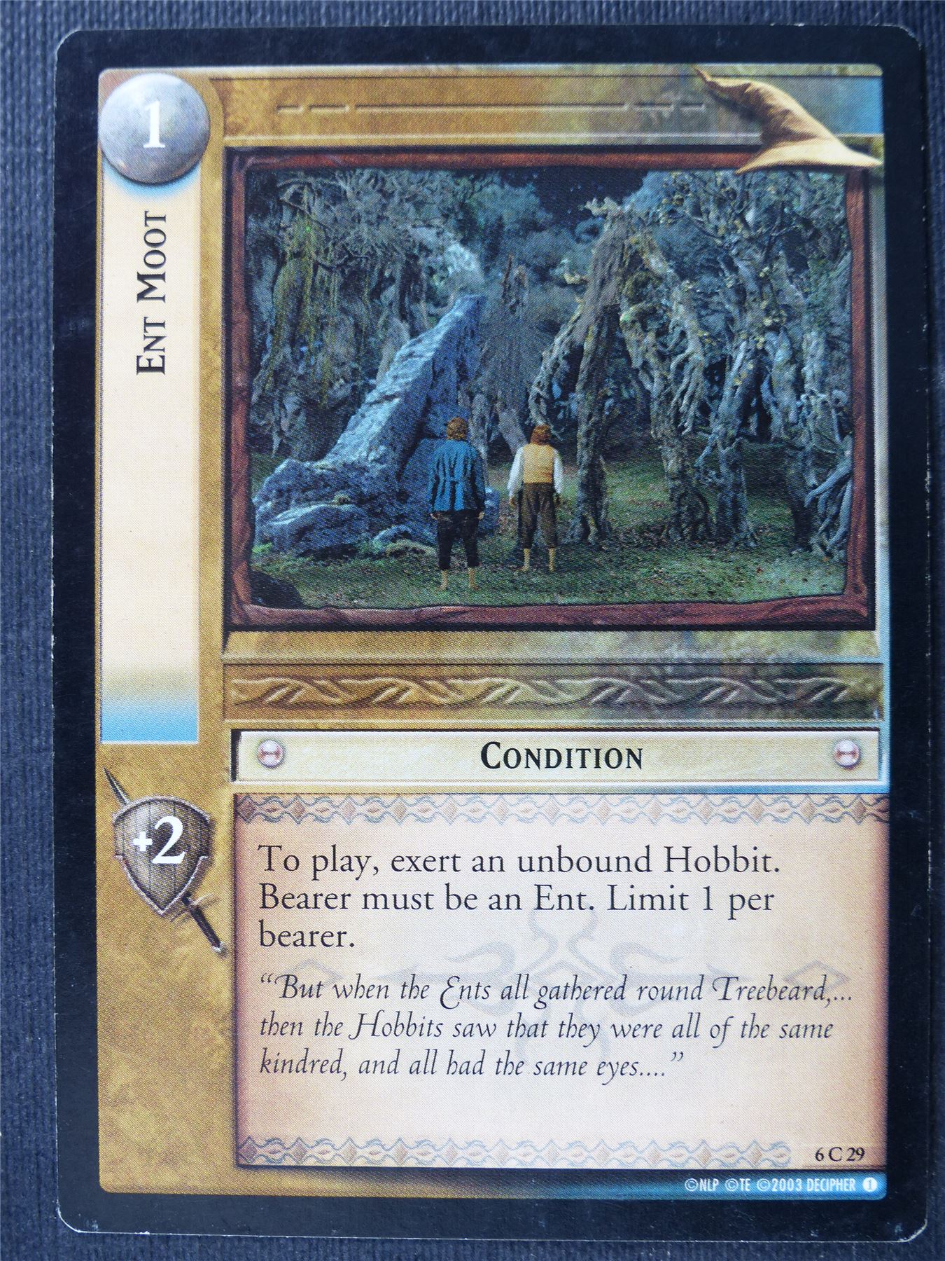 Ent Moot 6 C 29 - LotR Card #473