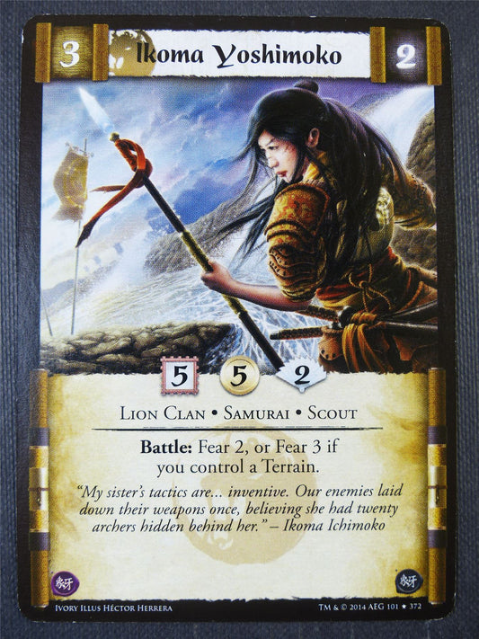 Ikoma Yoshimoko - L5R Card #2AA