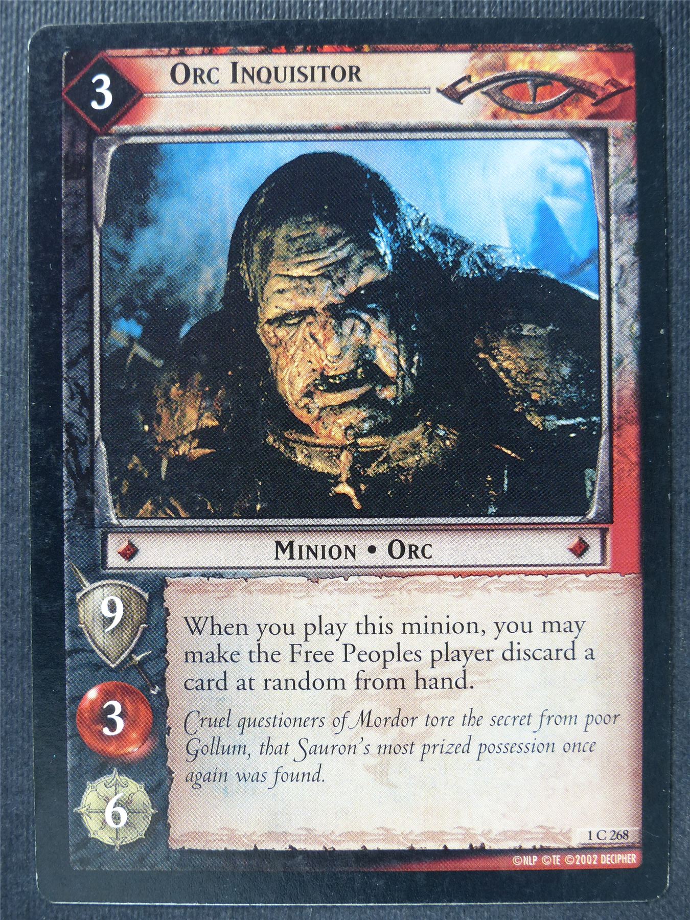 Orc inquisitor 1 C 268 - LotR Card #3HY