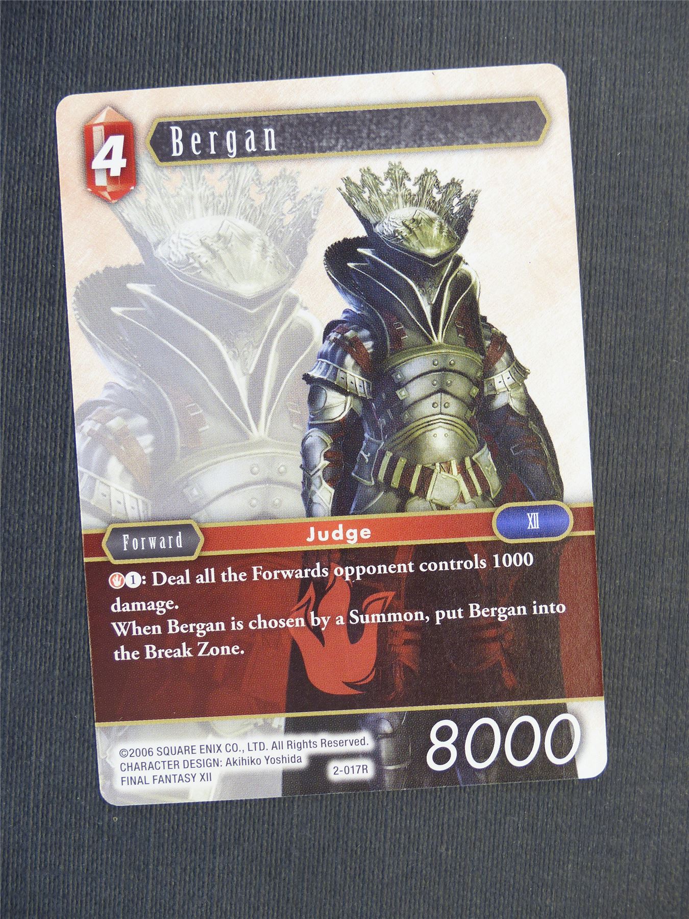 Bergan 2-017R - Final Fantasy Cards #5UA