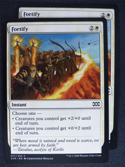 Fortify x2 - Double Masters - Mtg Magic Cards #7J