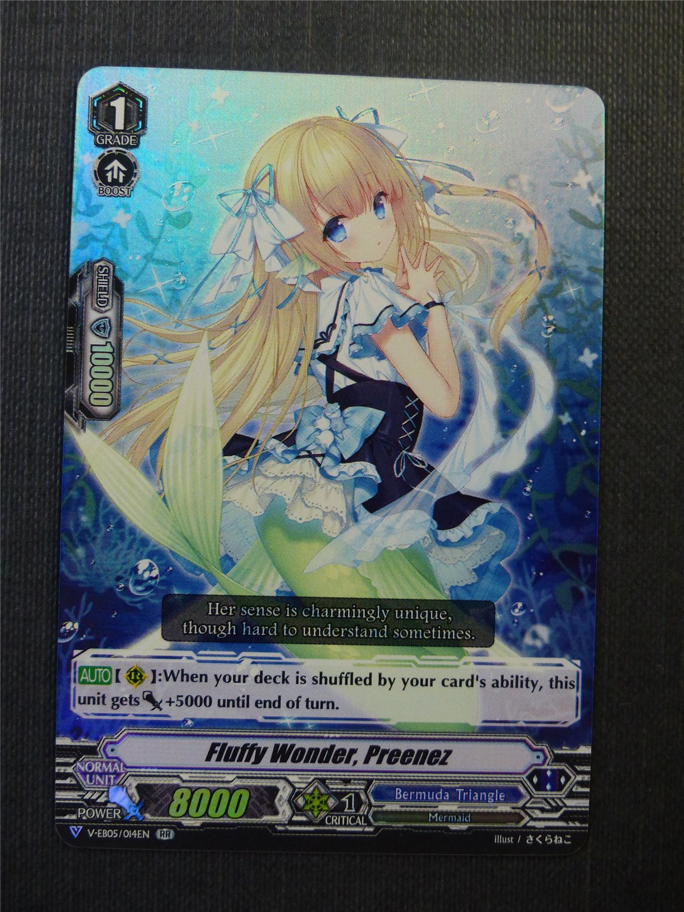 Fluffy Wonder Preenez V-EB05 RR - Vanguard Cards #XF