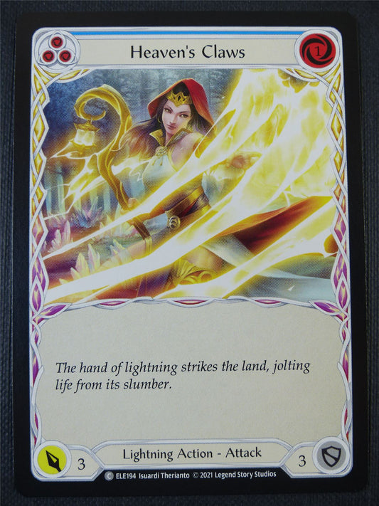 Heaven's Claws - Blue - Tales of Aria 1st ed - Flesh and Blood Card #64N