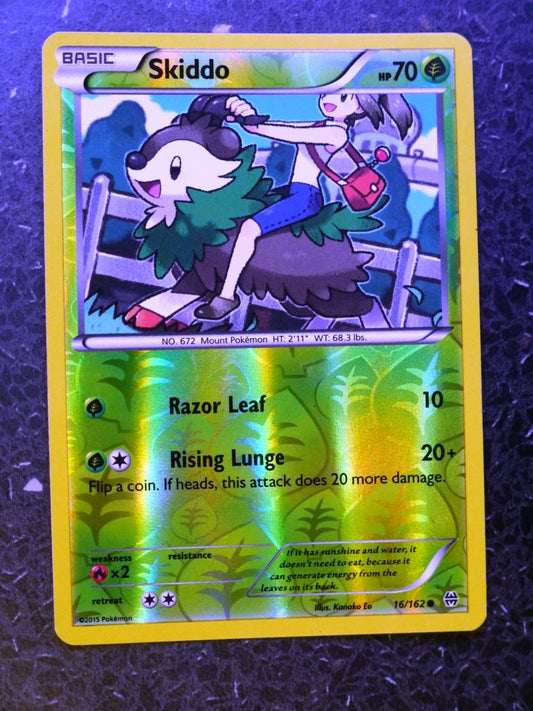 Pokemon Cards: SKIDDO 16/162 REVERSE HOLLOW # 4G10