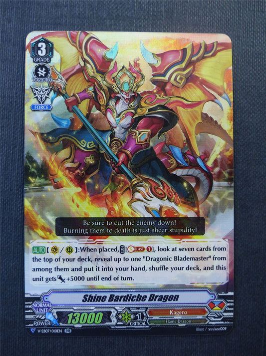 Shine Bardiche Dragon V-EB07 RR - Vanguard Cards #XT