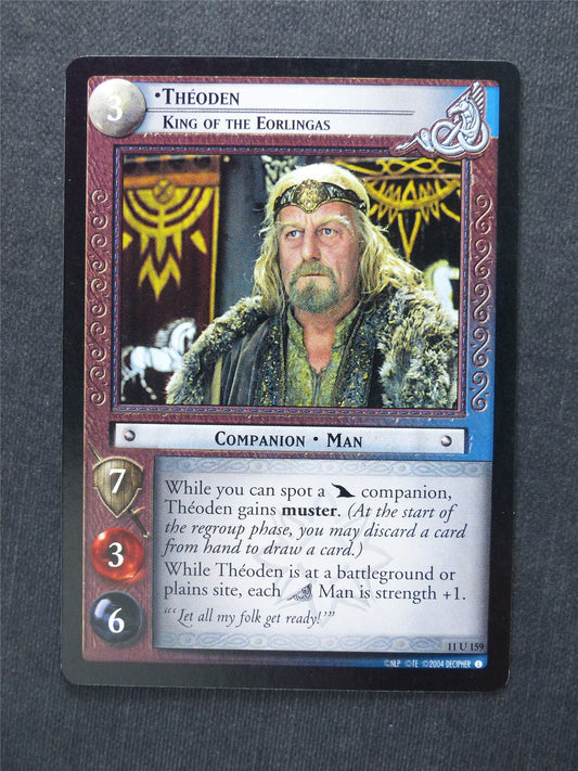 Theoden 11 U 159 - LotR Cards #2M