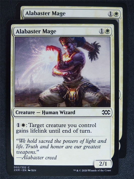 Alabaster Mage x2 - Double Masters - Mtg Magic Cards #7D