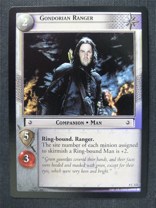 Gondorian Ranger 4 C 122 - LotR Cards #3KW