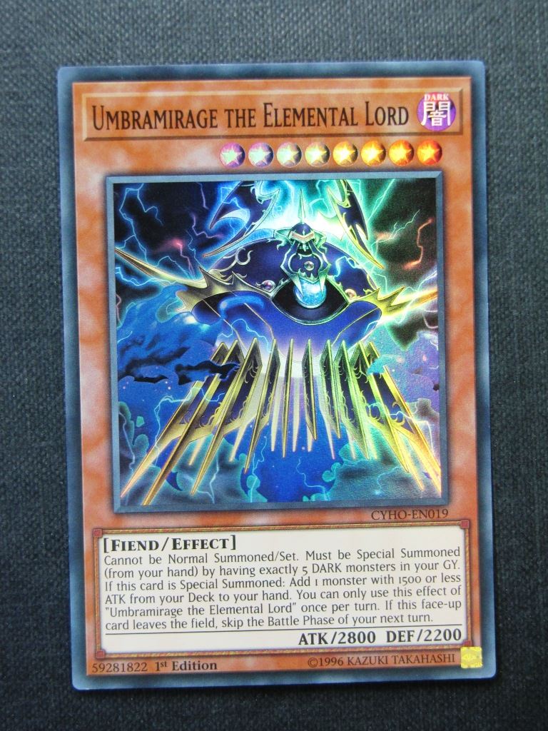 Umbramirage The Elemental Lord CYHO Super Rare - 1st ed - Yugioh Cards #1GM