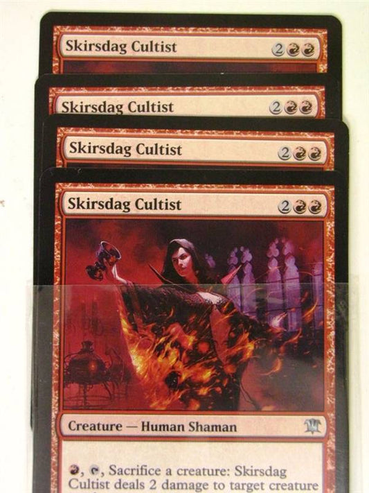 Mtg Magic the Gathering - 4x SKIRSDAG CULTIST