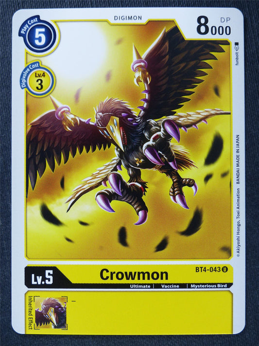 Crowmon BT4-043 U - Digimon Cards #Z3