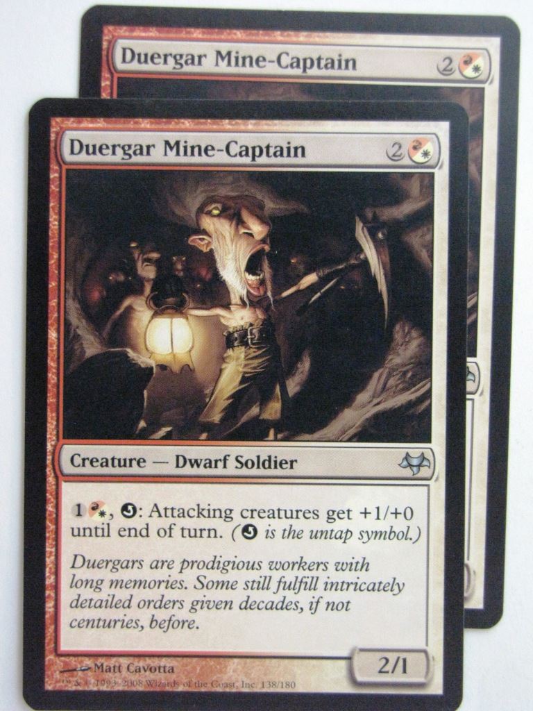 MTG Magic Cards: DUERGAR MINE-CAPTAIN x2 # 23D67