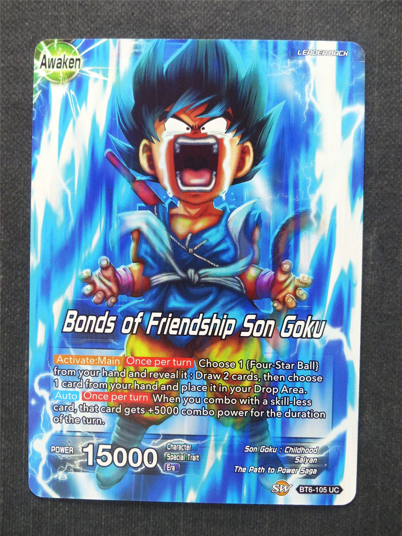 Bonds of Friendship Son Goku - Dragon Ball Super Cards #8K