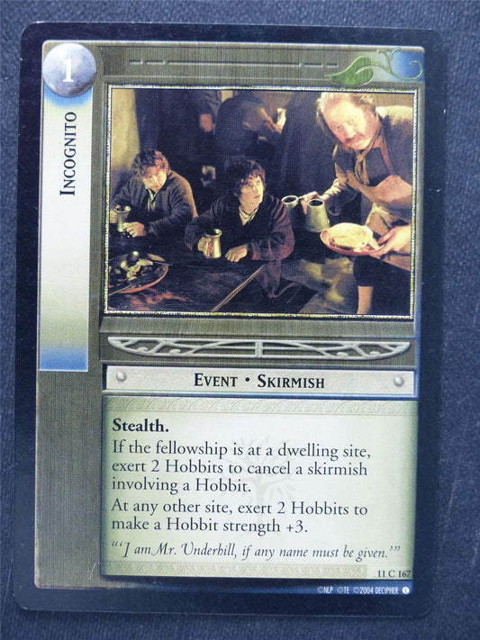 Incognito 11 C 167 - LotR Cards #W1