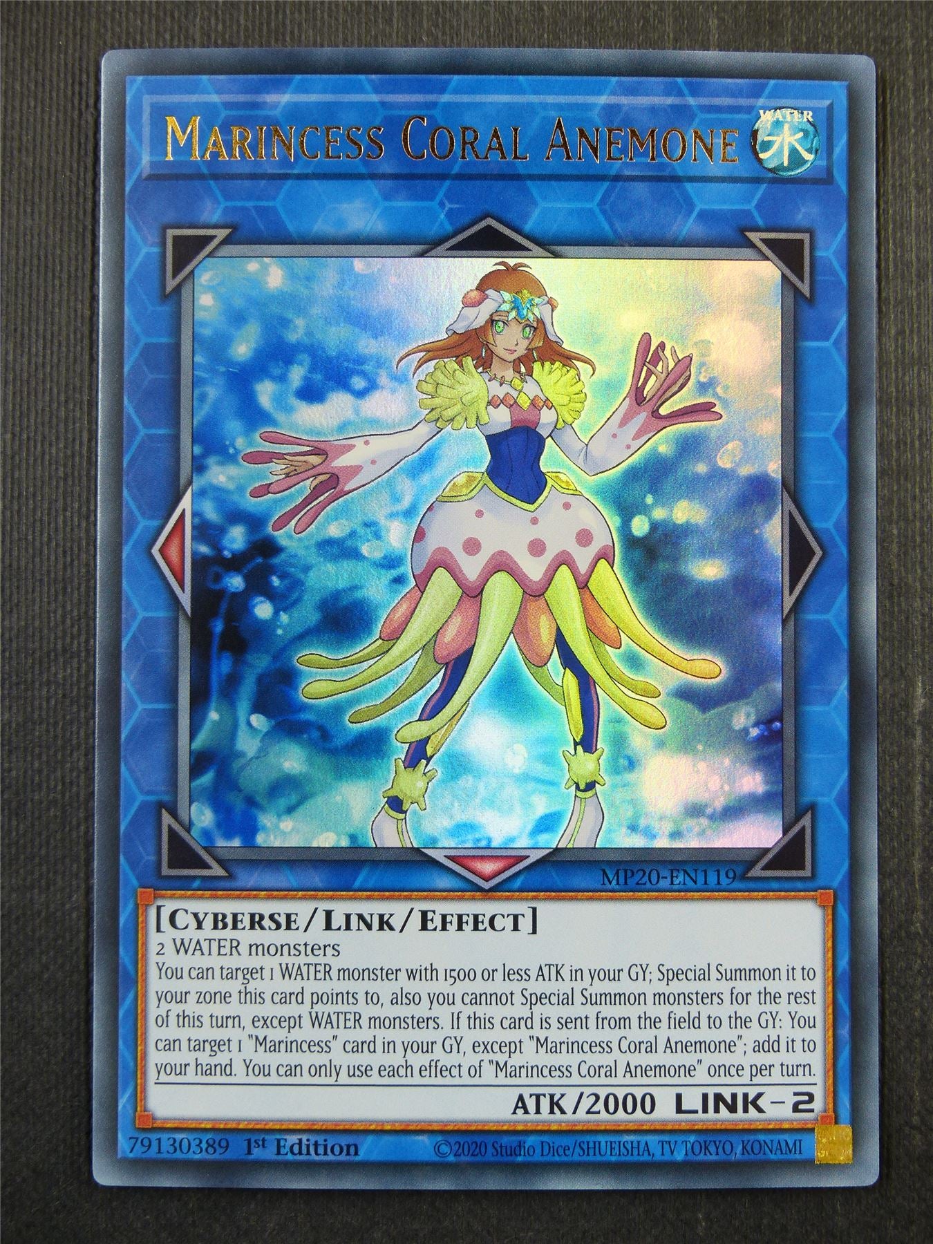 Marincess Coral Anemonte MP20 Ultra Rare - 1st ed Yugioh Card #3O6