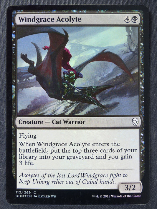 Windgrace Acolyte Foil - Mtg Magic Cards #QB
