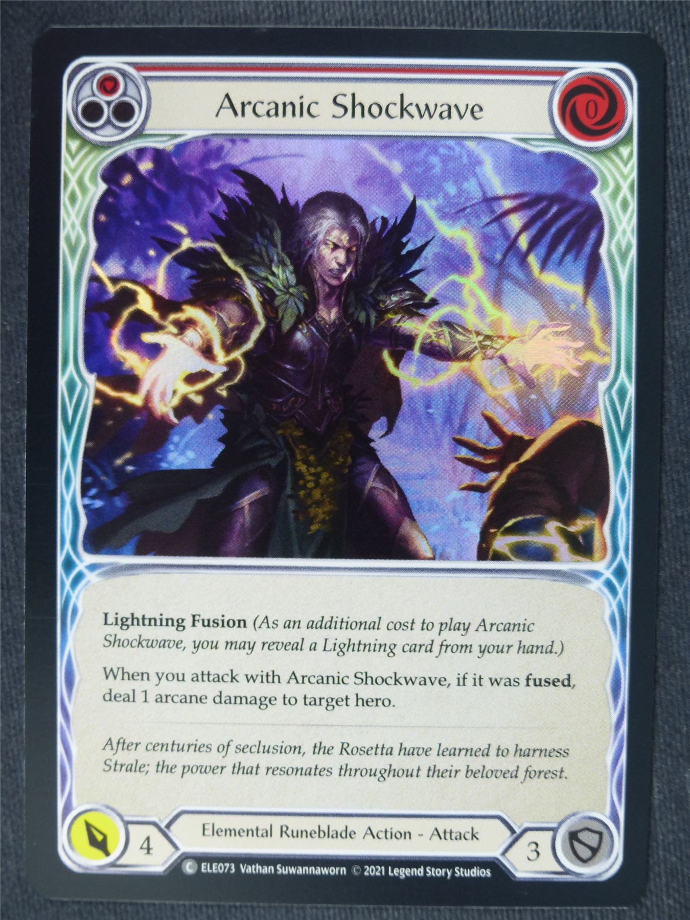 Arcanic Shockwave C Foil Red - 1st Ed Tales of Aria - Flesh and Blood