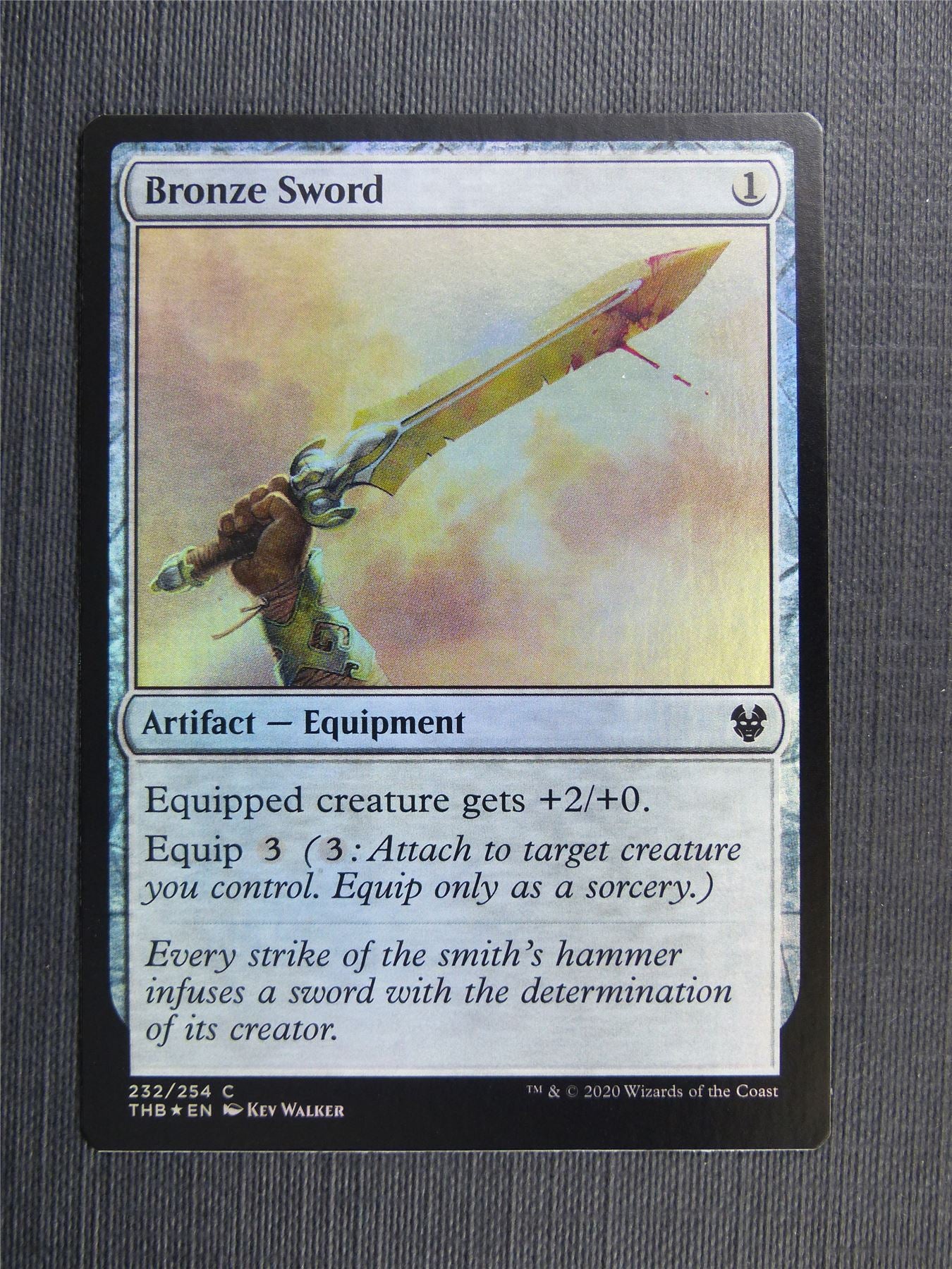 Bronze Sword Foil - Theros Collector Ed - Mtg Magic Cards #3O9