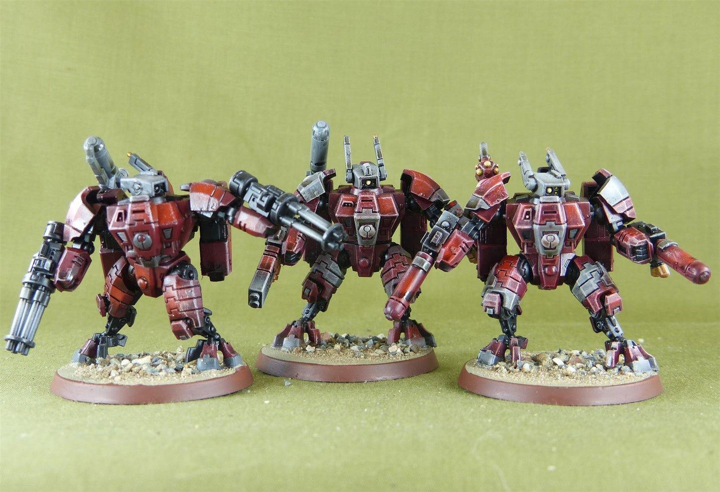 XV8 Crisis Battlesuit Team - Tau Empire - Wahammer 40K #TB