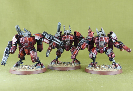 XV8 Crisis Battlesuit Team - Tau Empire - Wahammer 40K #TB