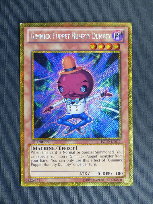 Gimmick Puppet Humpty Dumpty PGLD Gold Rare - 1st ed - Yugioh Cards #10A