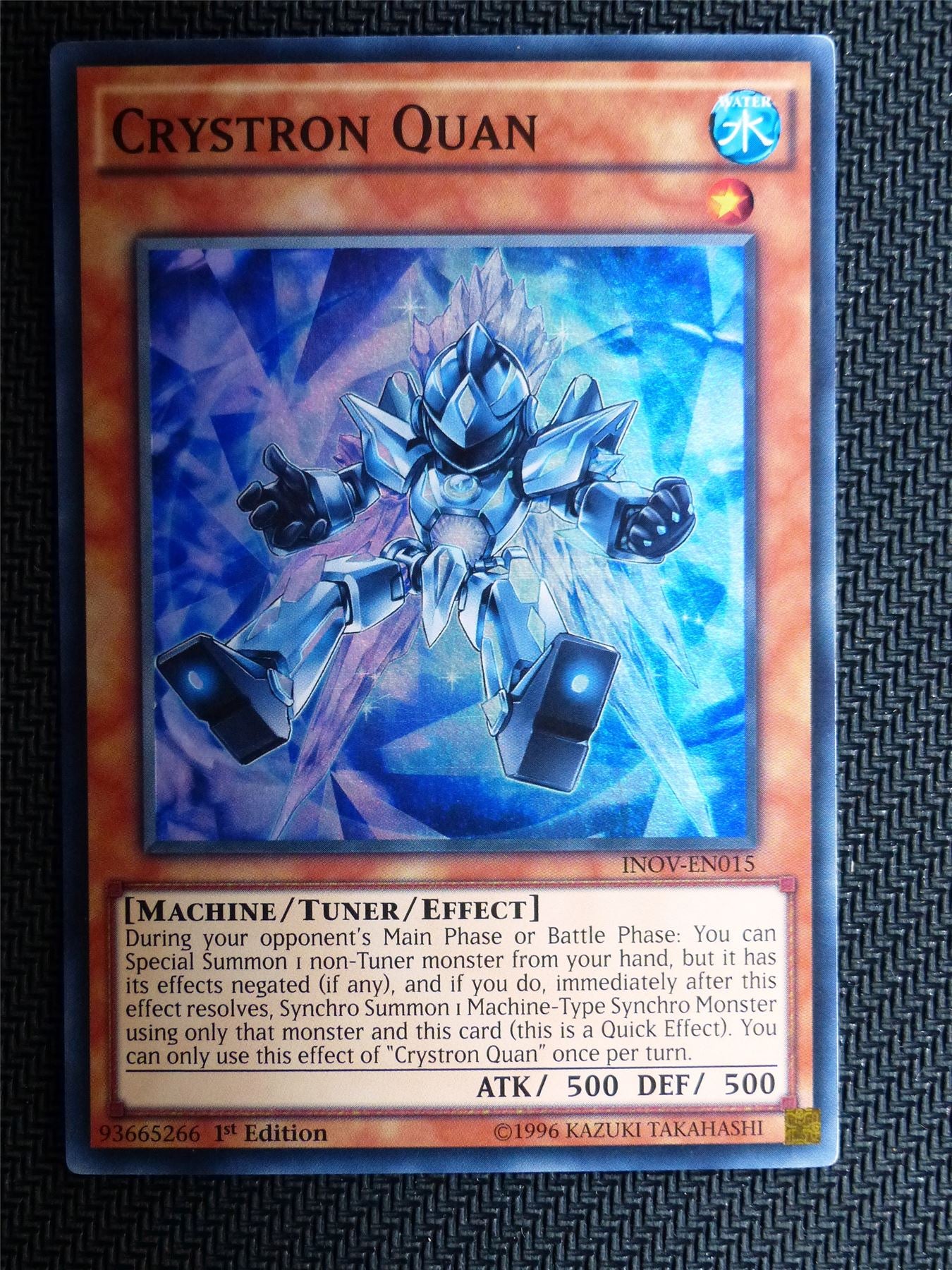 Cryston Quan - INOV - Super Rare - Yugioh Card # 1D65