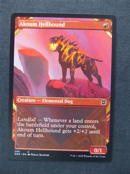 Akoum Hellhound Showcase - Mtg Magic Cards #70