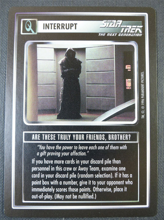 Are These Truly Your Friends Borther? - NG - Star Trek Card #670