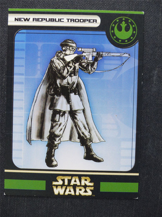 New Republic Trooper 55/60 - Star Wars Miniatures Spare Cards #9W