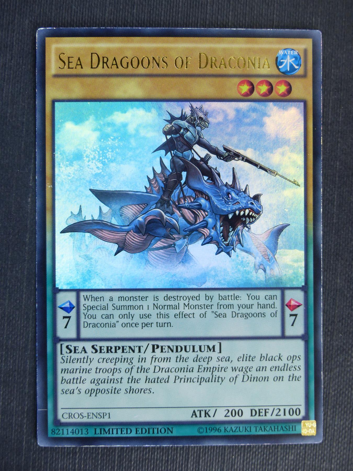 Sea Dragoons of Draconia CROS Ultra Rare - limited ed - Yugioh Cards #2RX