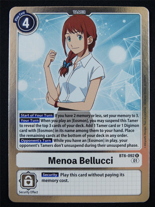 Menoa Bellucci BT6-092 R - Digimon Card #19W