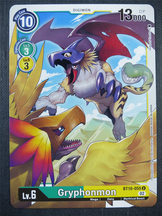 Gryphonmon BT10-055 U - Xros Encounter - Digimon Card #97O