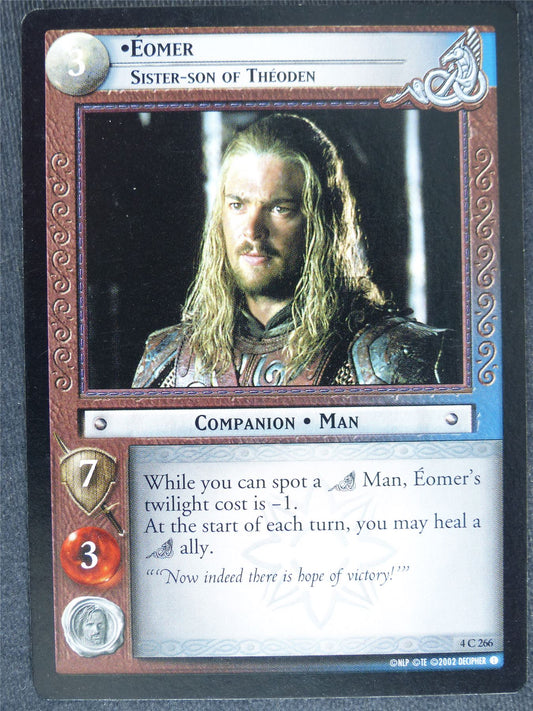 Eomer 4 C 266 - played - LotR Cards #X2