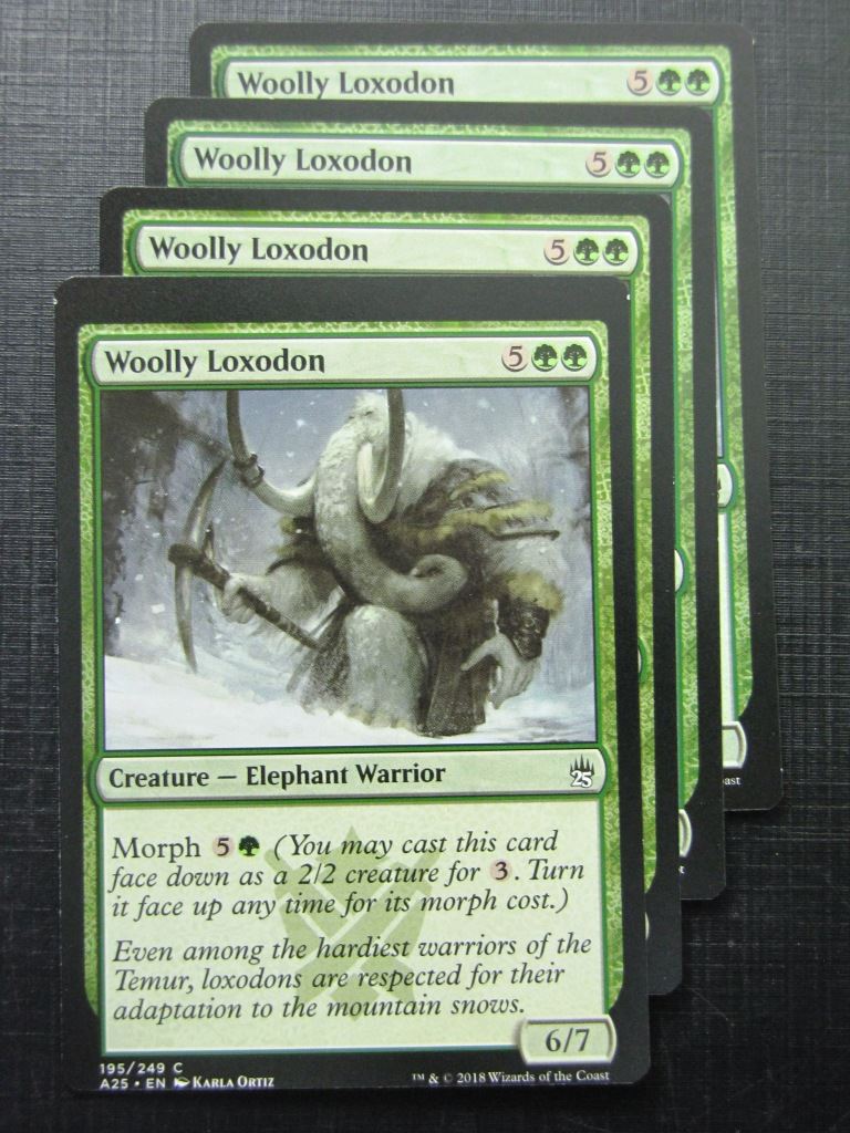 Woolly Loxodon x4 - Masters 25 - Mtg Card # 10B66