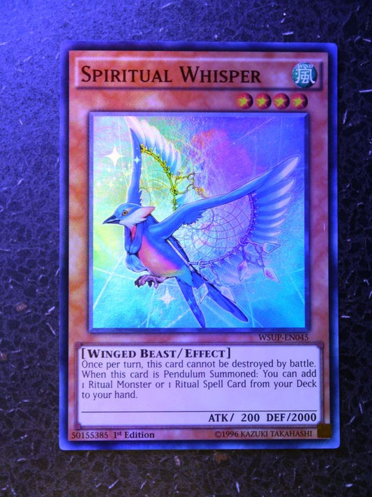 Yugioh Cards: Spiritual Whisper WSUP SUPER RARE # 2E36