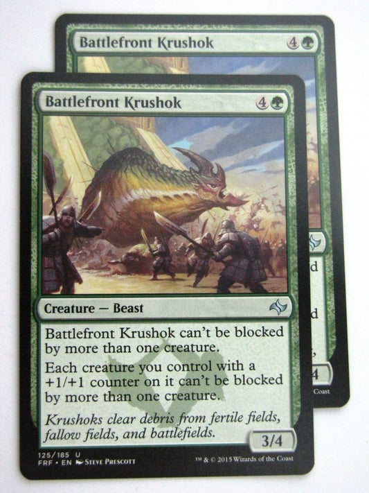 MTG Magic Cards: Fates Reforged: BATTLEFRONT KRUSHOK x2 # E78