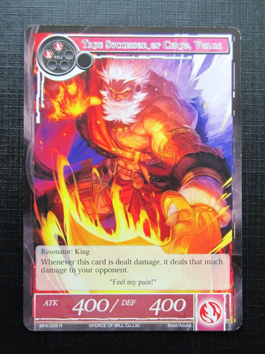 Force of Will Cards: TRUE SUCCESSOR OF CERTO, VOLGA # 18F59