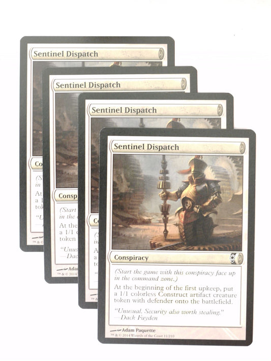 Mtg - Conspiracy - 4x Sentinel Dispatch