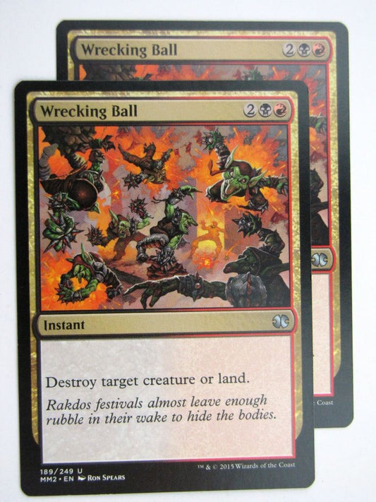 MTG MODERN MASTERS TWO: WRECKING BALL x2 # 28A74