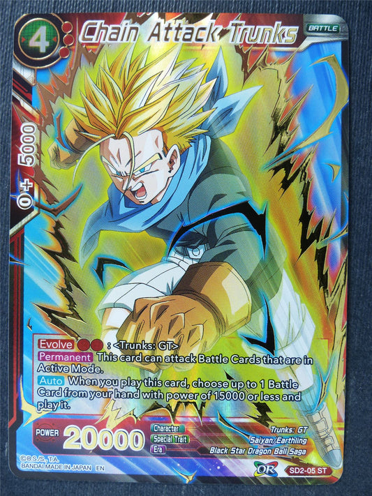 Chain Attack Trunks Foil - Mythic Booster - Dragon Ball Super Card #42B
