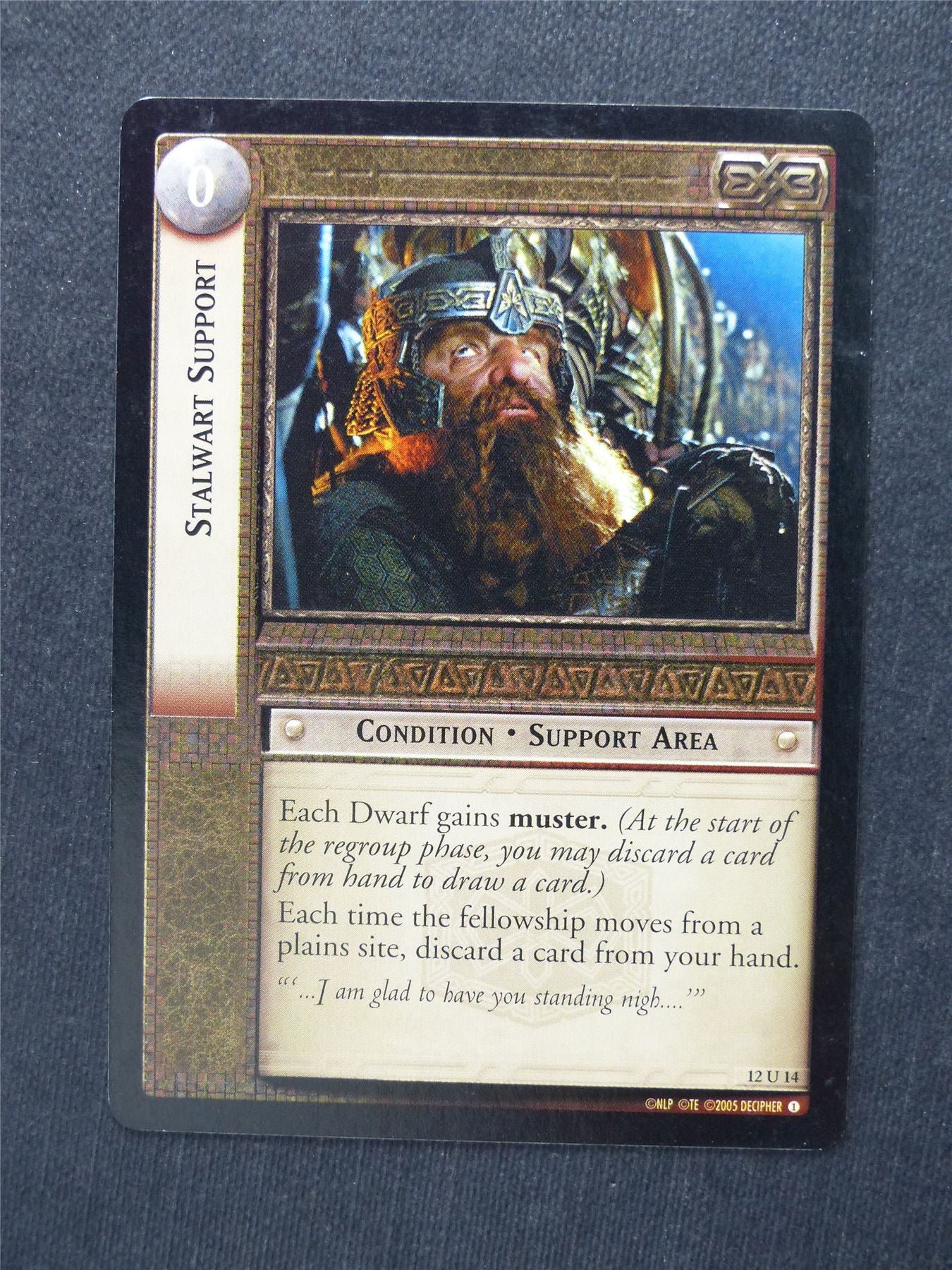 Stalwart Support 12 U 14 - LotR Cards #23