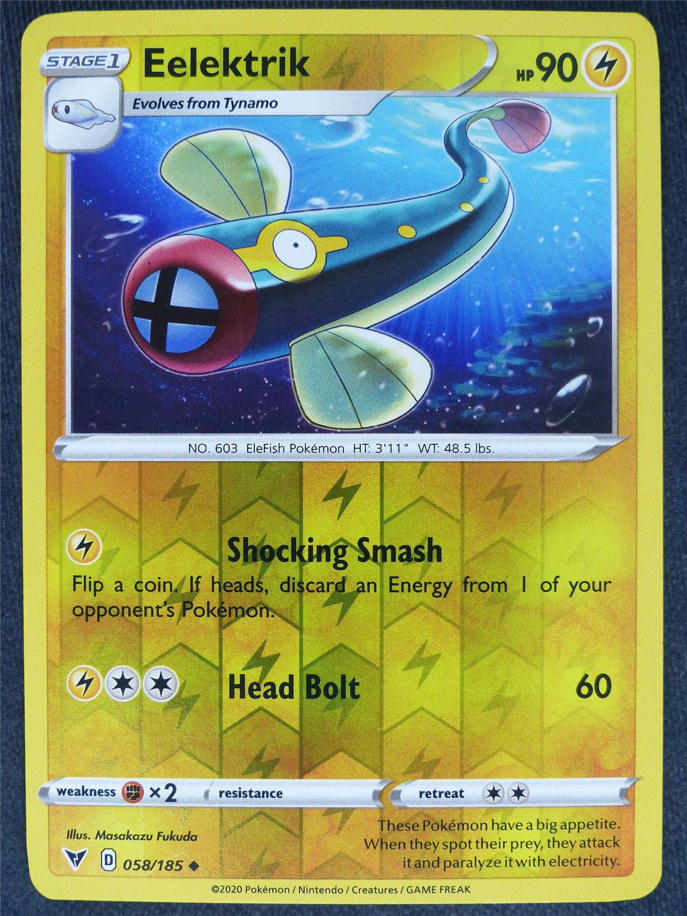 Eelektrik 058/185 Reverse Holo Mint - Pokemon Cards #71