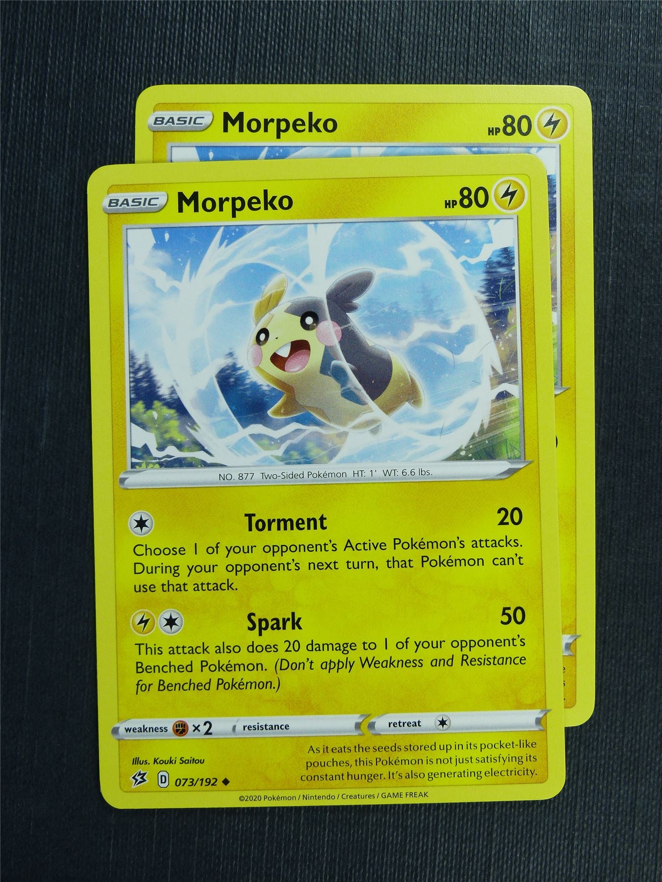 Morpeko 073/192 x2 - RCL - Pokemon Card  #3KE