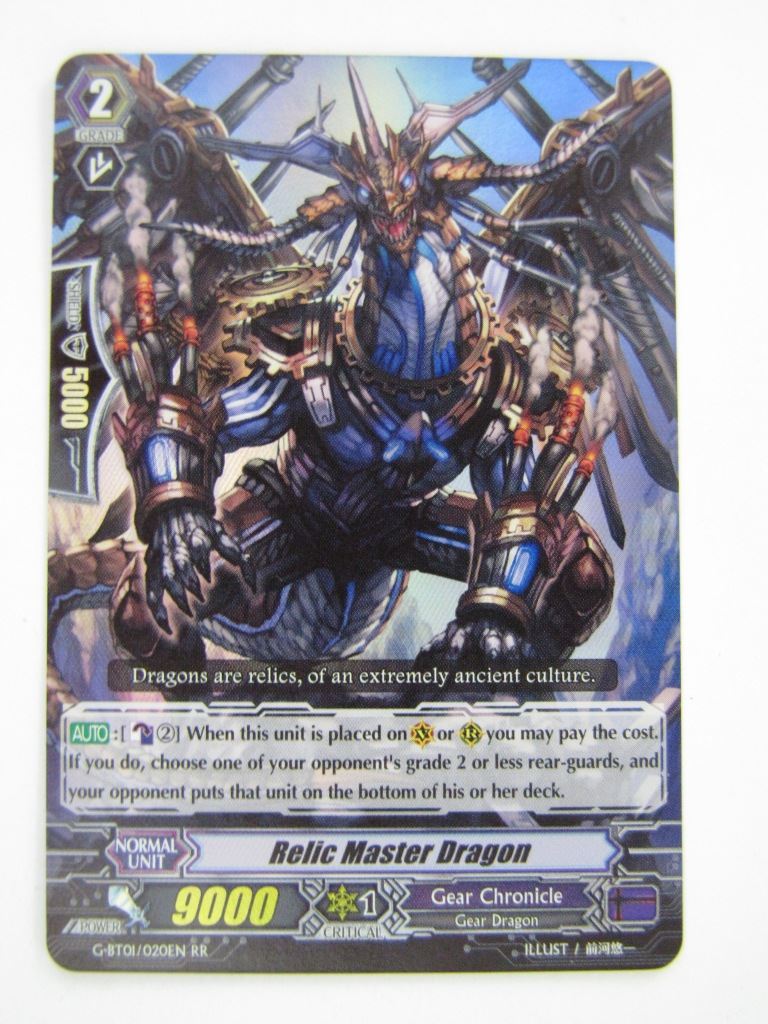 Vanguard Cards: RELIC MASTER DRAGON G-BT01 RR # 9E60