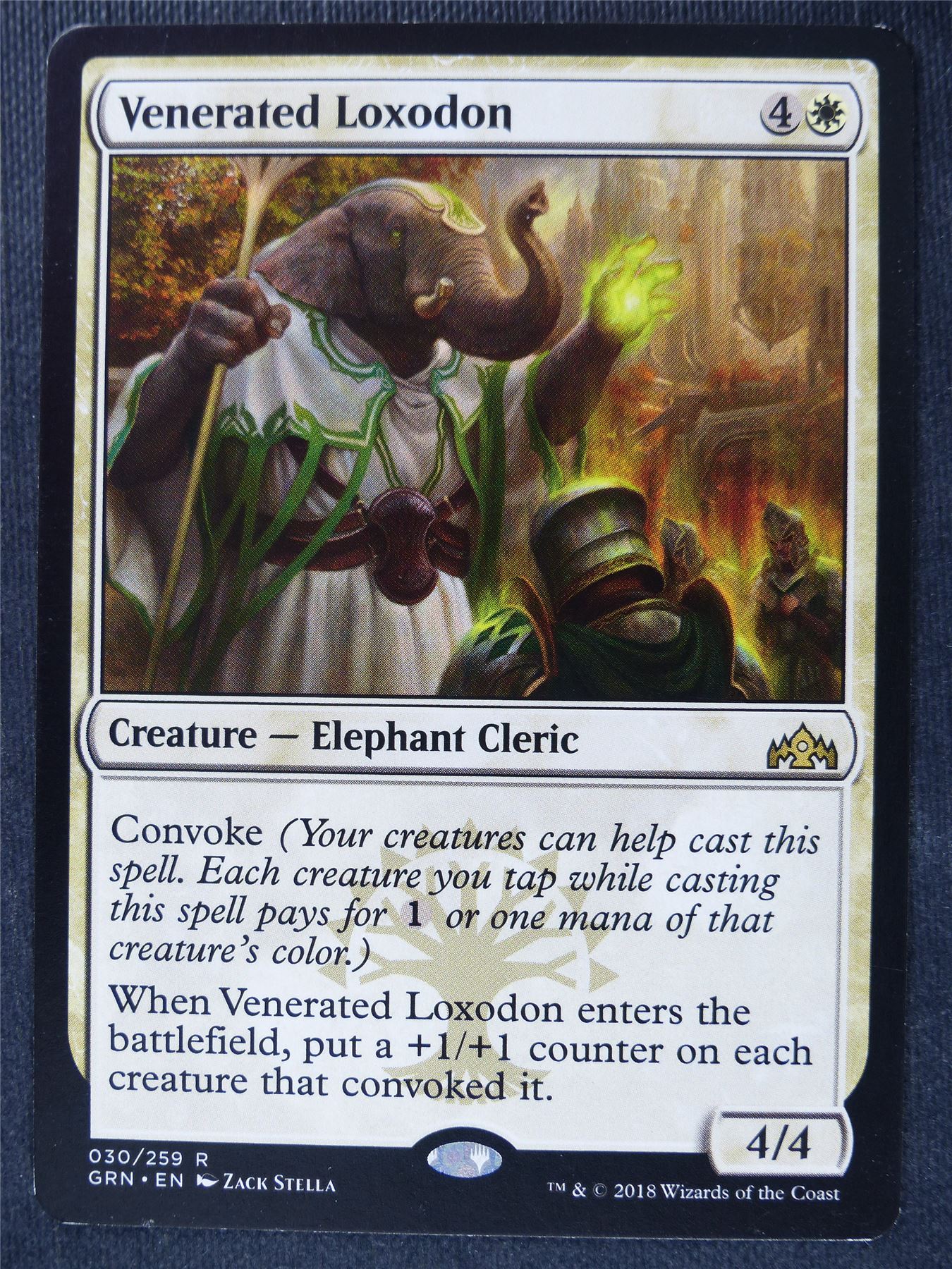 Venerated Loxodon - Mtg Magic Cards #1XX