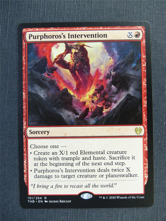 Purphoros's Intervention - Mtg Magic Cards #3S6