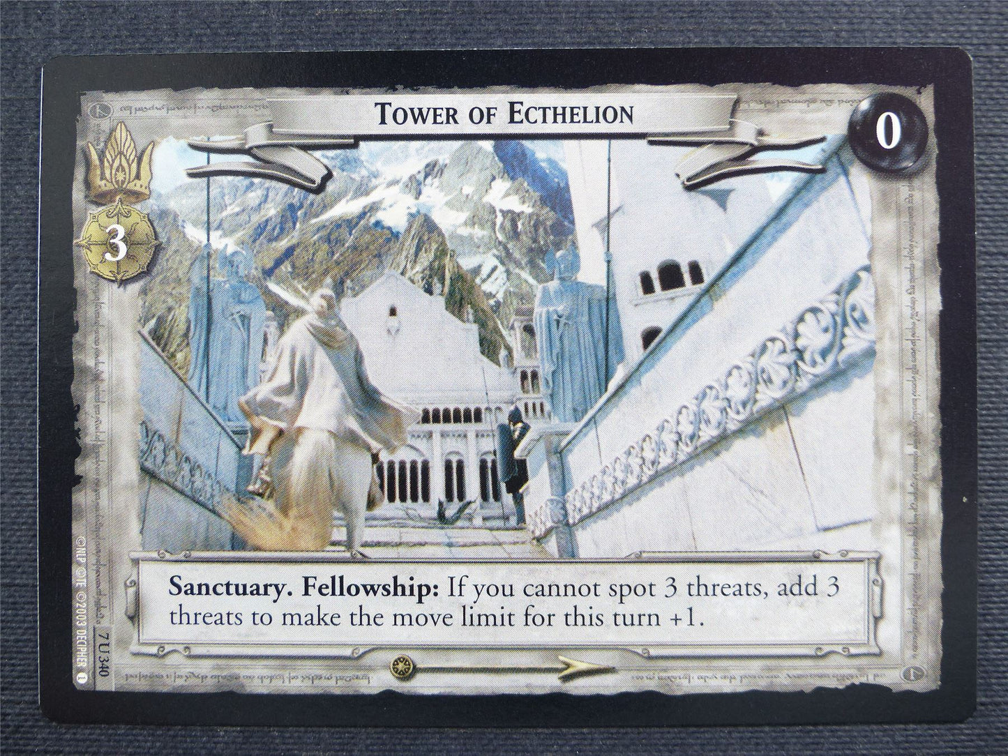 Tower of Ecthelion 7 U 340 - LotR Cards #2Y8